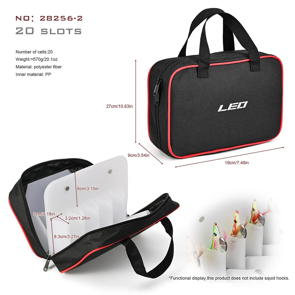 Fishing Lure Organizer Portable Storage Lure Case Holder Waterproof with Zipper Lightweight Fishing Enthusiast Supplies
