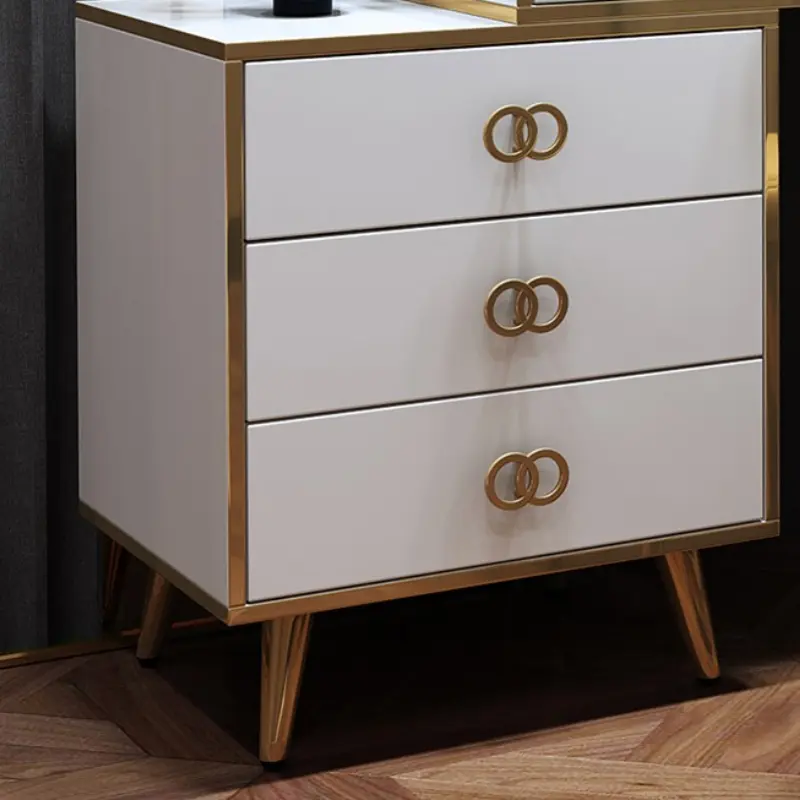 Luxury Nordic Storage Vanity Table Drawers Modern Organizer White Unique Dressers Space Saving Tocador Con Espejo Furniture Home