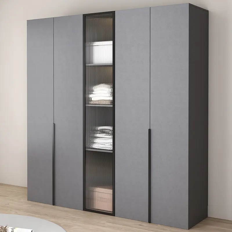 Modern New Nordic Wardrobes Bedroom Wood Elegant Cupboard Storage Wardrobes Living Room Wooden Szafa Na Ubrania Accessories