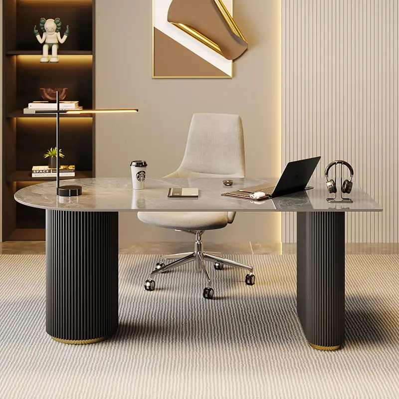 Designer Modern Luxury Office Desks Home Writing Asthetic Executive Standing Computer Desks Study Laptop Escritorio Furniture