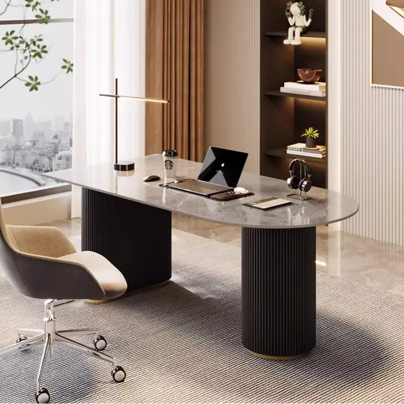 Designer Modern Luxury Office Desks Home Writing Asthetic Executive Standing Computer Desks Study Laptop Escritorio Furniture