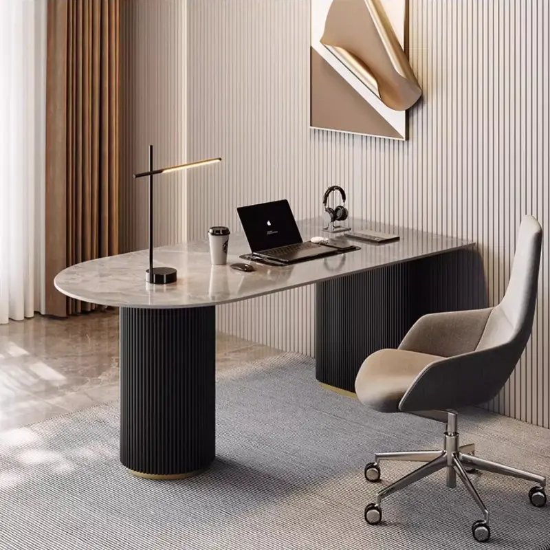 Designer Modern Luxury Office Desks Home Writing Asthetic Executive Standing Computer Desks Study Laptop Escritorio Furniture