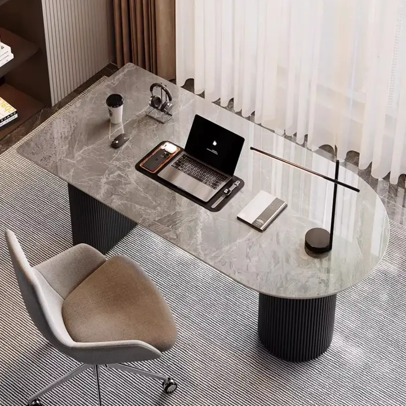 Designer Modern Luxury Office Desks Home Writing Asthetic Executive Standing Computer Desks Study Laptop Escritorio Furniture