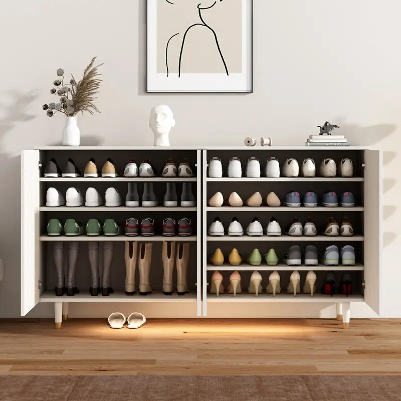 Minimalist Luxury Storage Shoe Cabinet White Modern Entrance Nordic Designer Shoe Cabinet High Quality Mueble Zapatero Furniture
