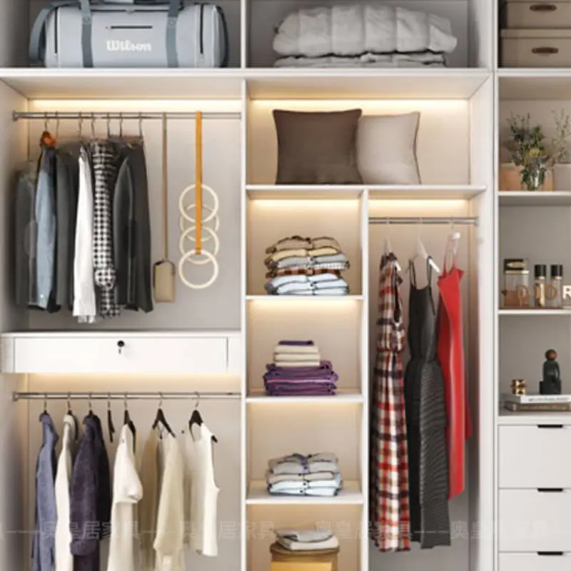 Modern Ideas Elegant Wardrobes Wood Organize Bedroom Storage Wardrobes Closet Living Room Home Closet Para Ropa Accessories