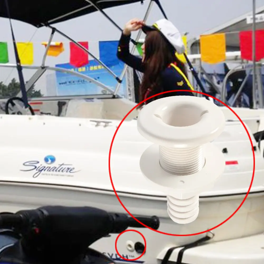 Bilge Pump Hose Installation Kit with 2 Clamps Thru-Hull Fitting Complete Bilge Pumps Installation Kit Accessories for Boats