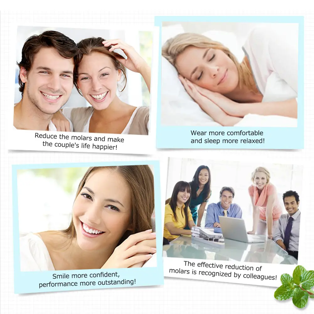 2Pcs Dental Mouth Guard Universal Night Anti-wear Pads Anti-wear Silicone Tooth Pad for Grinding Clenching Teeth at Night