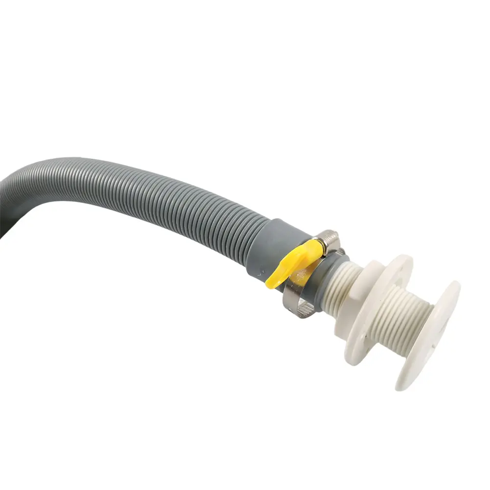 Bilge Pump Hose Installation Kit with 2 Clamps Thru-Hull Fitting Complete Bilge Pumps Installation Kit Accessories for Boats