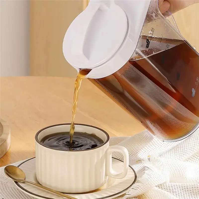 HGHO Large Water Pitcher For Fridge Suitable For Hot Drinks 2.2L, Perfect For Ice Tea,Juice