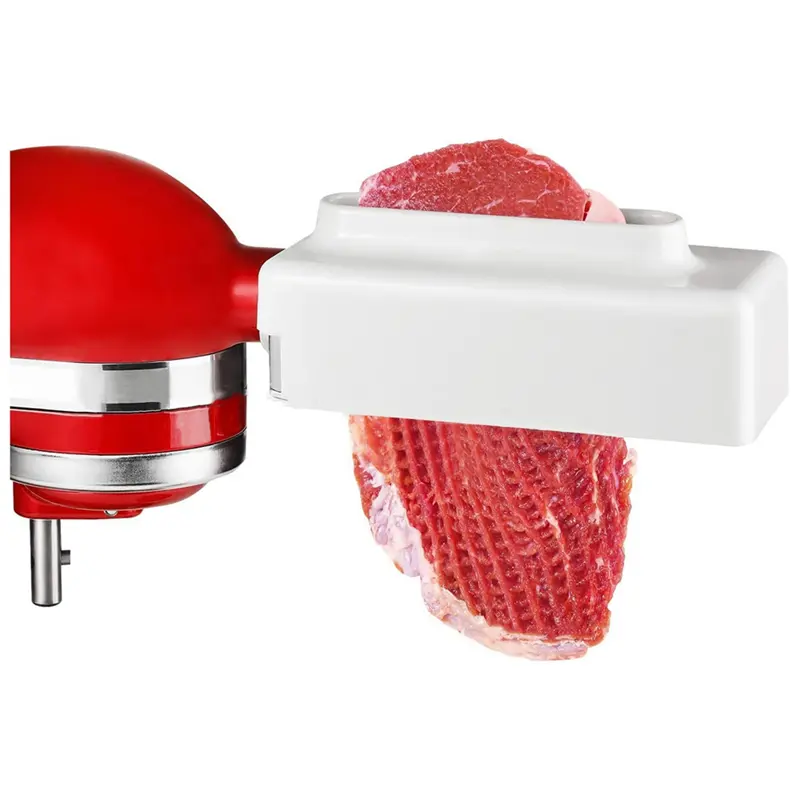 HGHO Meat Tenderizer For Kitchenaid Stand Mixer Stainless Steel Gears Meat Tenderizer Kitchen Poultry Tenderizers Easy To Use Wh