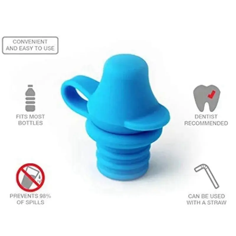HGHO 10Pcs Portable No Spill Silicone Bottle Topper Spout Adapter With Water Leak Proof Bottle Bottle Topper Spout