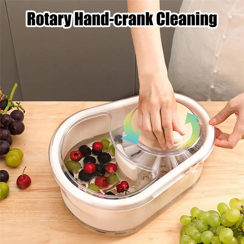 HGHO Large Capacity Fruit And Vegetable Cleaning Machine Kitchen Vegetable Household Fruit Cleaning Machine Kitchen