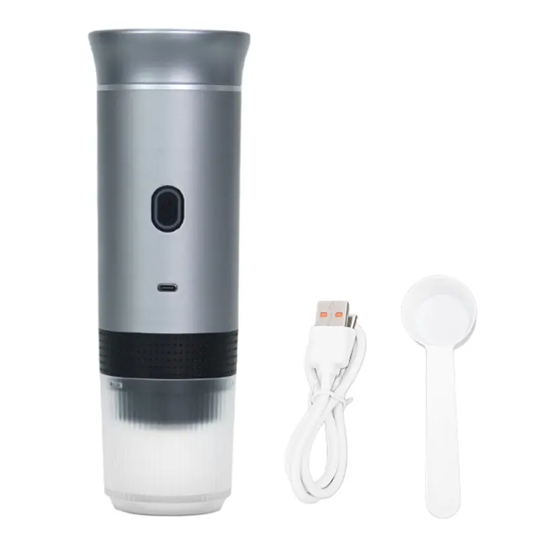HGHO Portable Espressos Coffee Machine 12V Electric Small Travel Italian Expressos Maker  For Camping RV Hiking Office