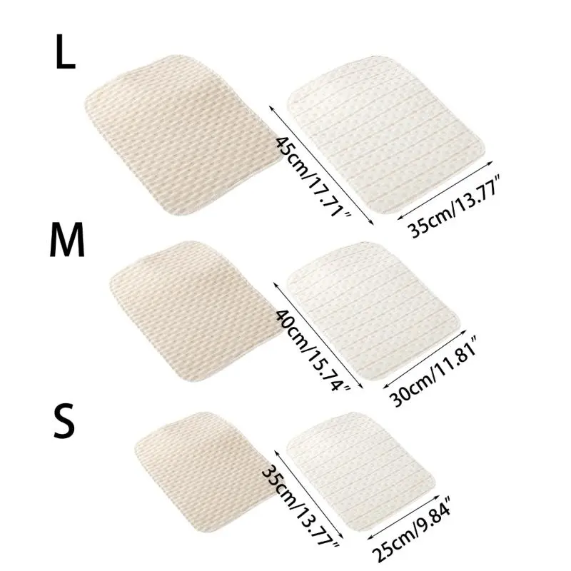 M76C Cotton Baby Changing Pad Leak-proof Gentle Diaper Mat for Nursery & Travel