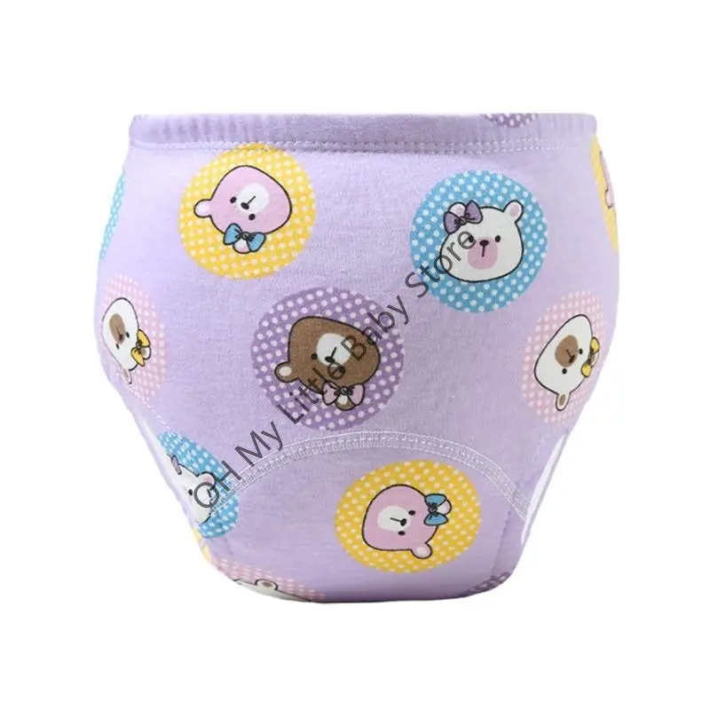 Baby Training Pants Baby Underwear Washable Cute Pattern Breathable Diaper Pants Summer Baby Diapers Cotton Learning Trousers