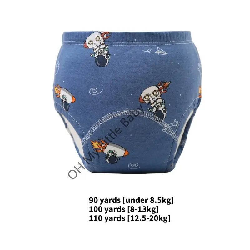 Baby Training Pants Baby Underwear Washable Cute Pattern Breathable Diaper Pants Summer Baby Diapers Cotton Learning Trousers