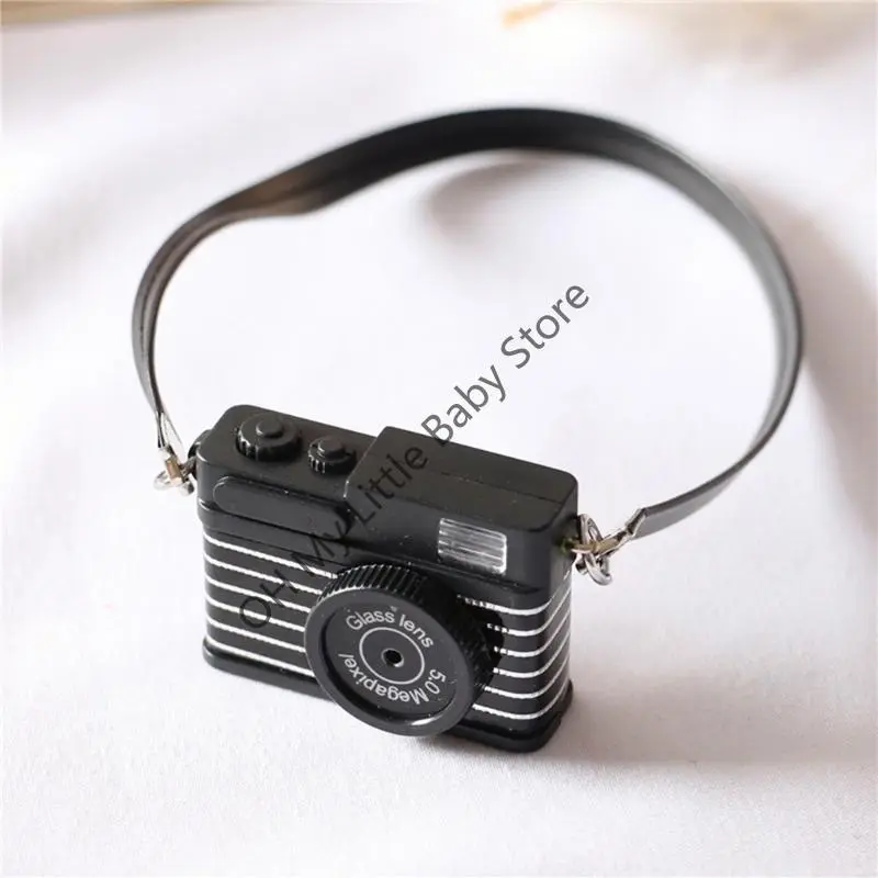 M76C Newborn 1/12 Dollhouse Mini Camera Model Infants Photo Decorations