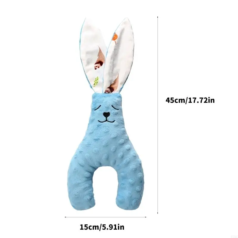 Baby Comforter Towel rabbit ear Plush Stuffed Animal Doll Toy for Babies Soothe Appease Towel Soft Plush Newborn Sleeping Dolls