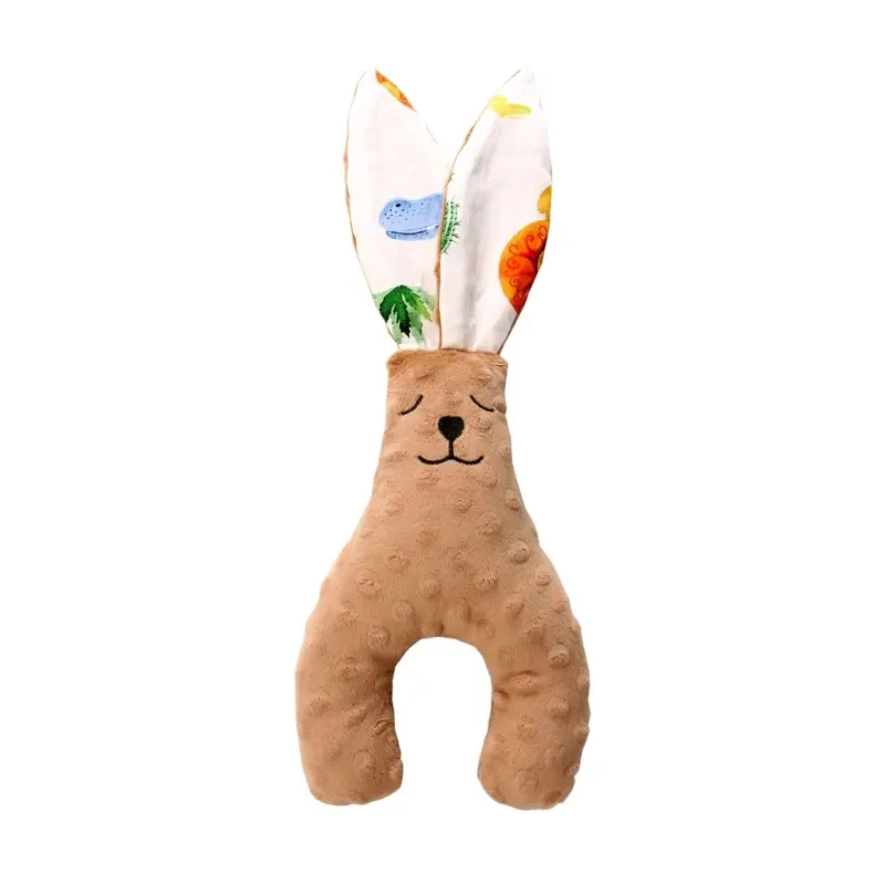 Baby Comforter Towel rabbit ear Plush Stuffed Animal Doll Toy for Babies Soothe Appease Towel Soft Plush Newborn Sleeping Dolls