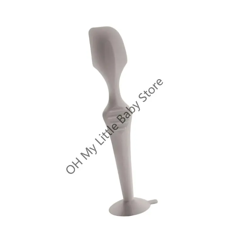 M76C Silicone Diaper Cream Spatula Portable Scraper Handheld Scraping Spoon with Suction Base for Gentle Baby Skin Care