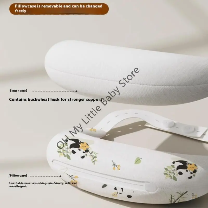 M76C Washable Cotton Infant Pillow Necks support For Healthy Development