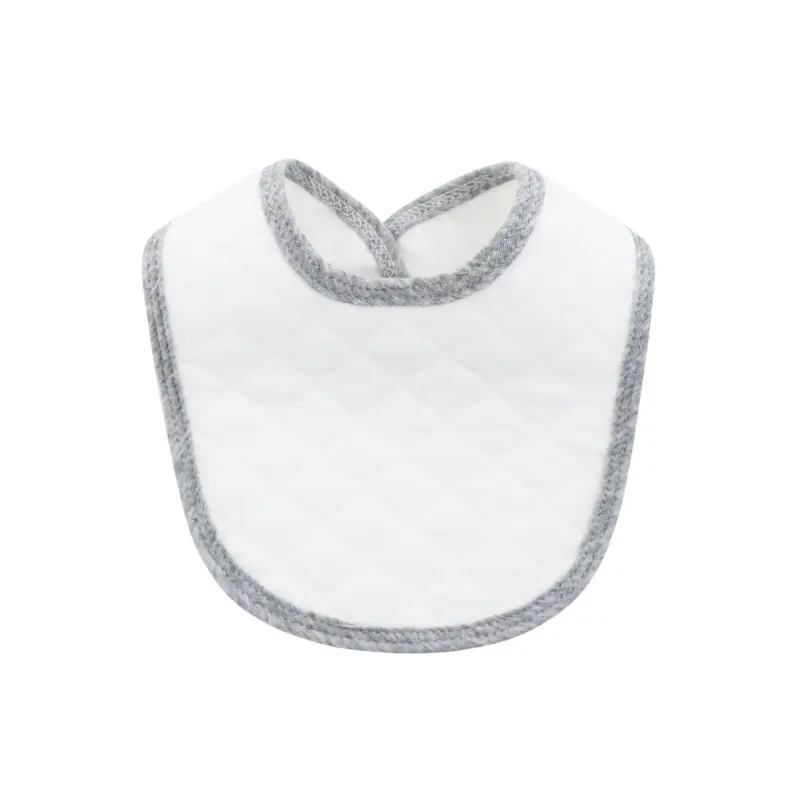 Newborn Baby Bibs Feeding Drool Bibs Cotton Solid Color Snap Button Soft Absorbent Towel Cotton Baby Bibs