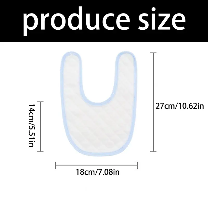 Newborn Baby Bibs Feeding Drool Bibs Cotton Solid Color Snap Button Soft Absorbent Towel Cotton Baby Bibs