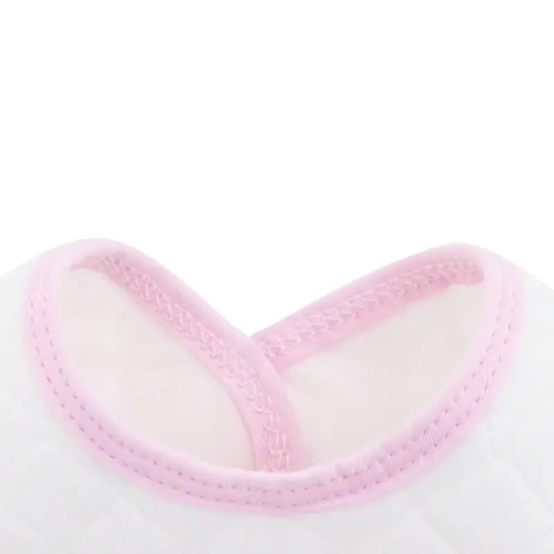 Newborn Baby Bibs Feeding Drool Bibs Cotton Solid Color Snap Button Soft Absorbent Towel Cotton Baby Bibs