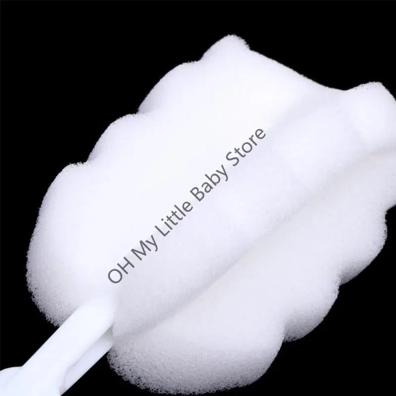 M76C Practical Baby Nipple Milk Bottle Degree Sponge Cleaner Nipple Brush