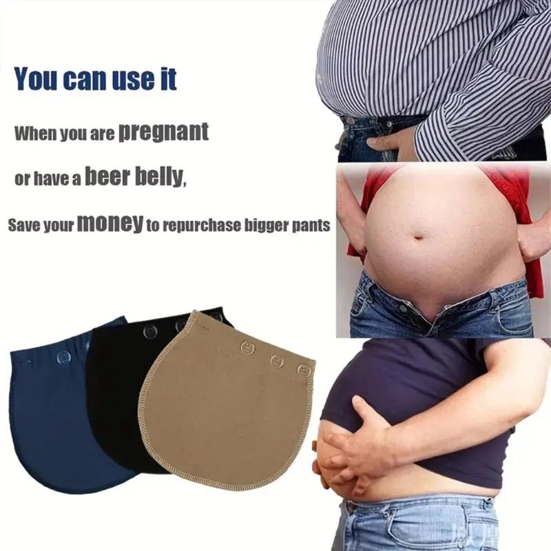 Women Maternity Pregnancy Waistband Belt Adjustable Elastic Pants Lengthening Extended Button for Maternity Accessories