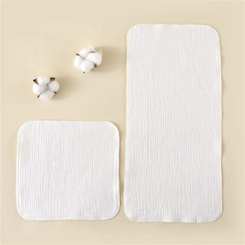 25x25cm 25x50cm Baby 4-layer Pure Cotton Gauze Small Towel Face Towel Square Towel Mouth Towel Baby Washcloth