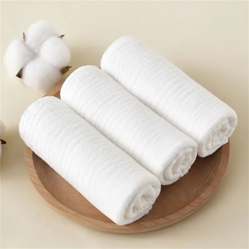 25x25cm 25x50cm Baby 4-layer Pure Cotton Gauze Small Towel Face Towel Square Towel Mouth Towel Baby Washcloth