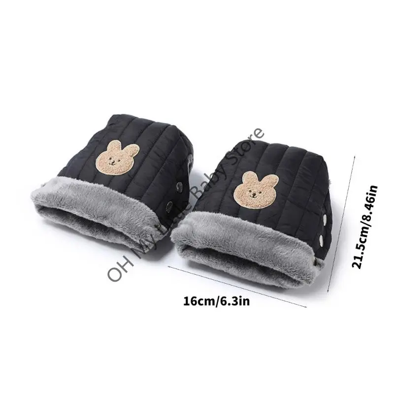 M76C Strollers Hand Cover With Soft Lining For Baby Carriages Wheelchairs Windproof