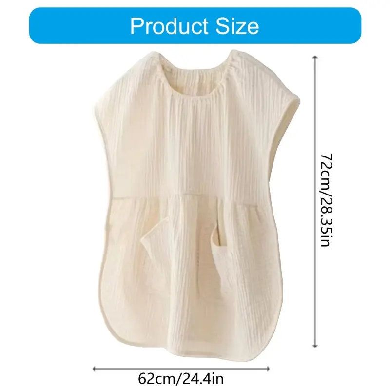 Multifunctional Nursing Cover Privacy Protective Sleeve with Bottle pocket for Easy Breastfeeding with Open Back Wearble Design