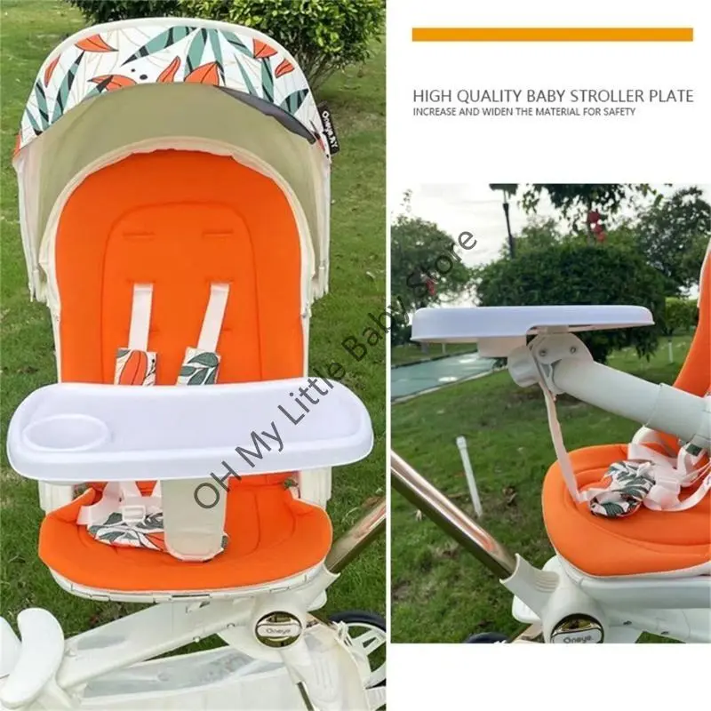 M76C Stroller Cup Holder Baby Universal Stroller Dinner Table Tray Catcher Drink Holder for Toddler Infant Girls Boys