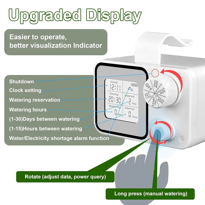 HGHO Automatic Watering System With Adjustable Drippers Automatic Drip Irrigation Kit With Customize Schedule Water
