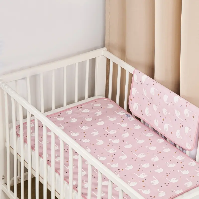 Baby Diaper Changing Pad Waterproof Cartoon pattern Travel Change Mat Liner for Infant Cotton Diapering Sheet Protector Reusable