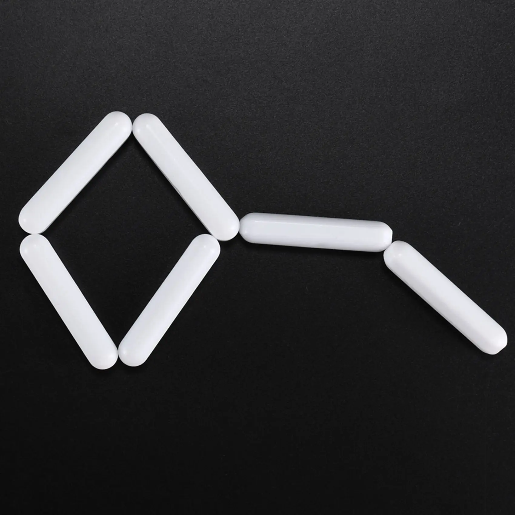 HGHO 20 Pieces PTFE Magnetic Stirrer Mixer Stir Bar Laboratory Bar Stir Plate Magnet Stir Rod Magnetic (8X40mm)