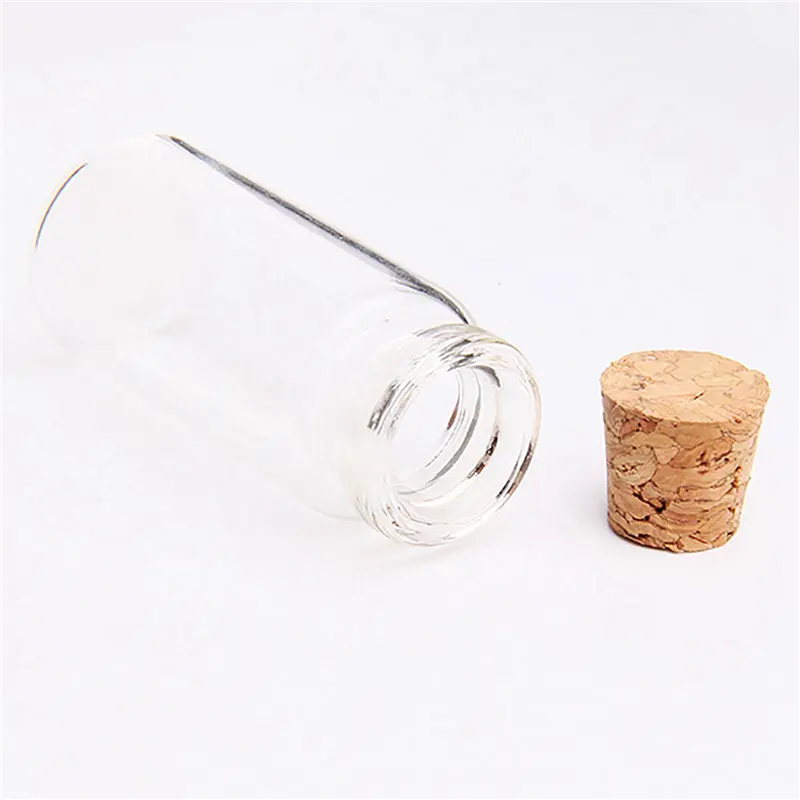 HGHO 120 Pcs Vials Bottles Mini Glass Bottle With Cork Stopper Wish Bottles, For Weddings, Creations And Decorations(10Ml )