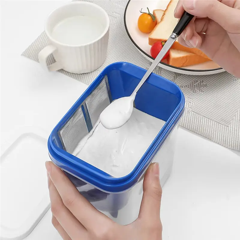 HGHO Yogurt Strainer Greek Yogurt Trainer Fine Mesh Yogurt Strainer Whey Separator Portable Yogurt Parfait