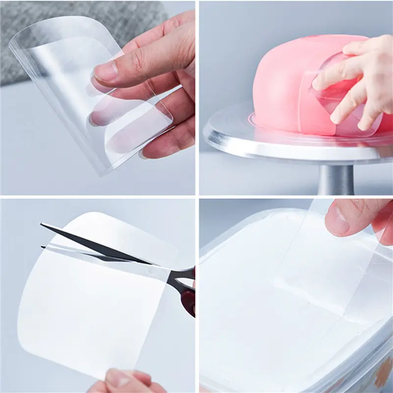 HGHO 26PCS Transparent Cake Cream Scraper Flexible Plastic Icing Spatula Buttercream Smoother Cake Decorating Tools Baking