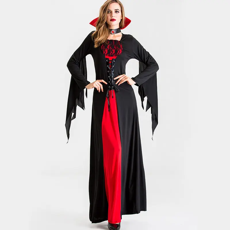 European and American Halloween demon vampire ghost bride death wizard costume cosplay retro court game costume
