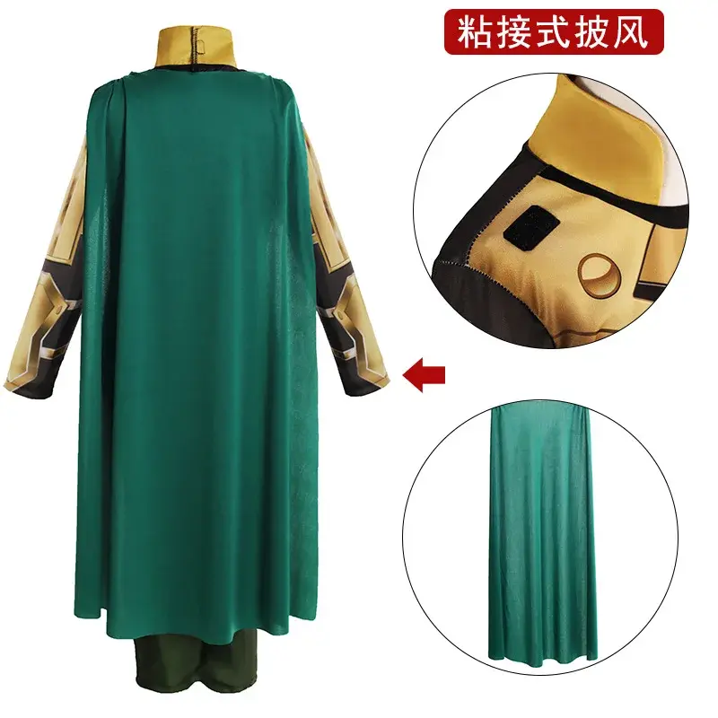 Kids Boys Loki Cosplay Costume Halloween Superhero Cosplay Jumpsuit Children's Birthday Party Clothes Stage Costumes