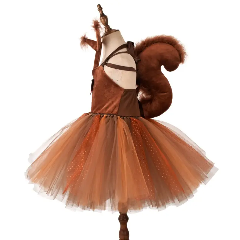 Squirrel children's dress, animal costume, Children's Day performance costume, role-playing, Halloween party, carnival