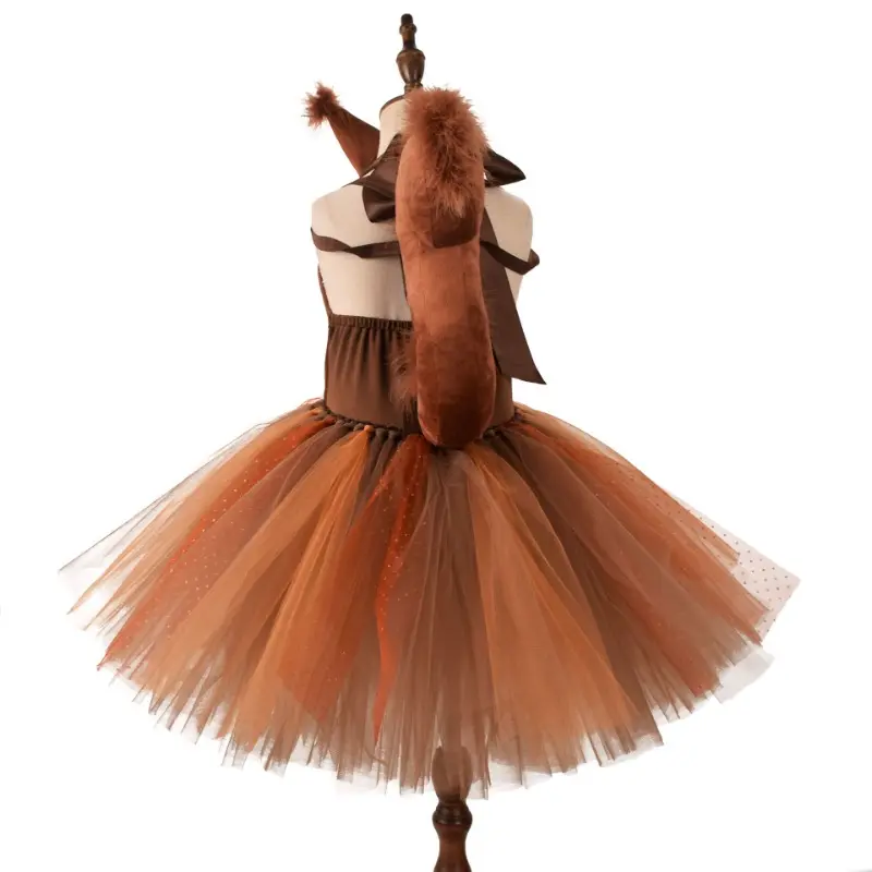 Squirrel children's dress, animal costume, Children's Day performance costume, role-playing, Halloween party, carnival