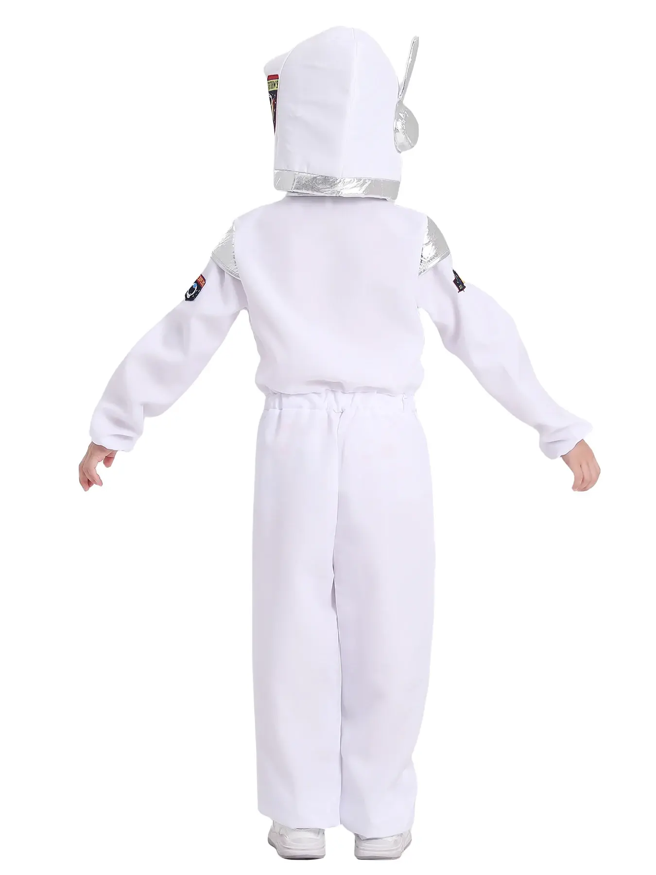 LMANMX Deluxe Boys Girls White Space Astronaut Costume Suitable For Book Week Halloween Carnival Out Space Themed Party