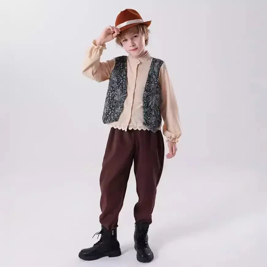 Girls Fashion Cosplay Costumes Medieval Retro Exquisite Elegant Dress Halloween Party Stage Performance Costume