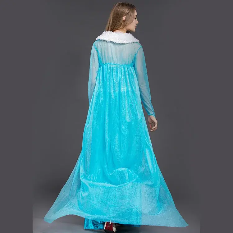 Snow Elsa Princess Elsa Dress Adult European and American Halloween Cosplay Stage Costumes