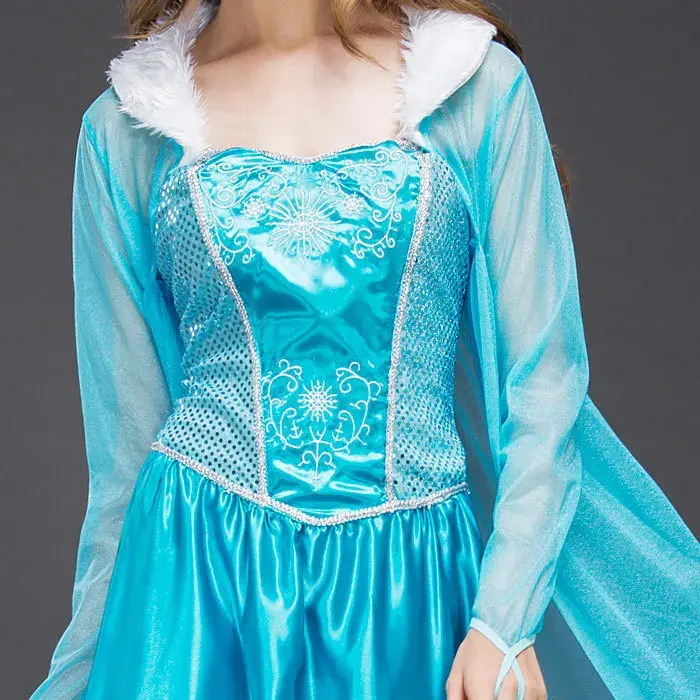 Snow Elsa Princess Elsa Dress Adult European and American Halloween Cosplay Stage Costumes