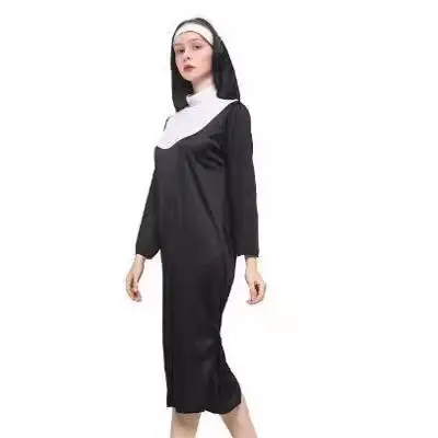 European and American cosplay nun robes, party role-playing costumes, stage performance costumes for dramas